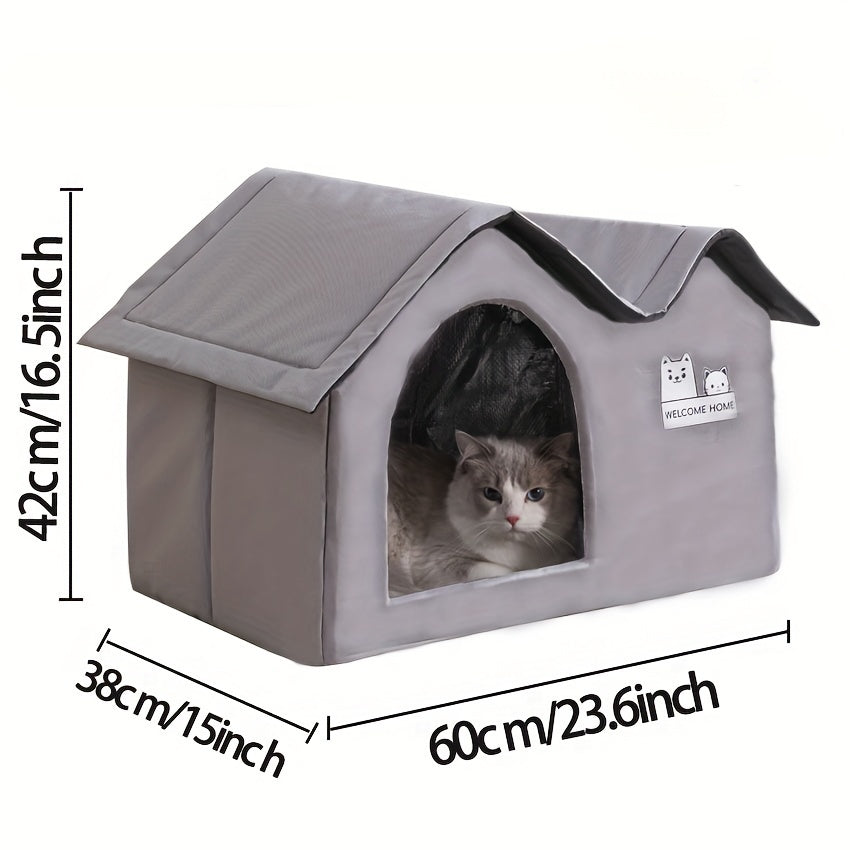 Cat Dog Bed House for All-Season Comfort Shelter
