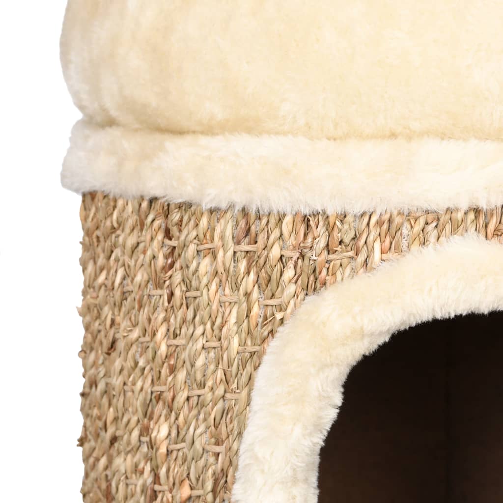 NNEVL Cat House with Luxury Cushion 33 cm Seagrass