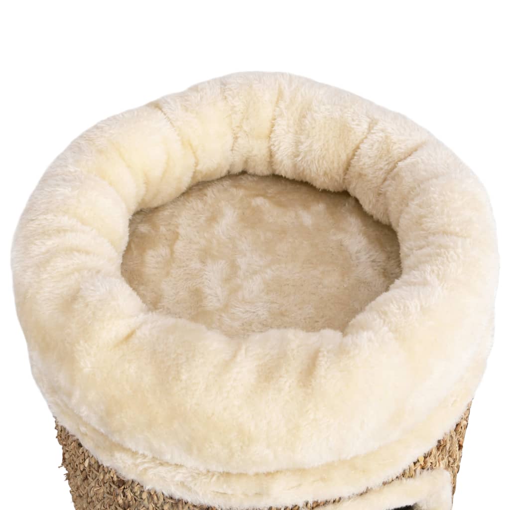 NNEVL Cat House with Luxury Cushion 33 cm Seagrass